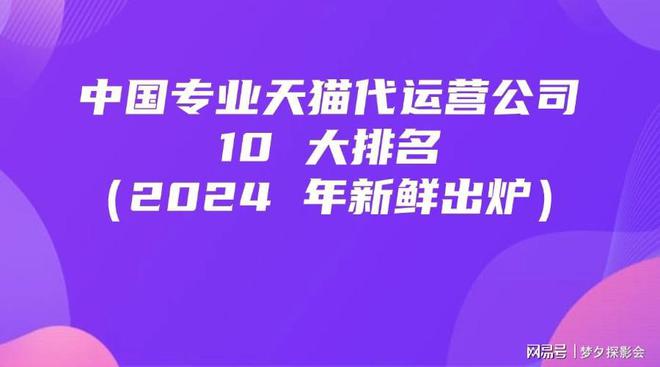 中国专业天猫代运营公司 10 大排名（2024 年新鲜出炉）